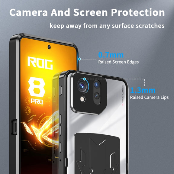 For ASUS ROG Phone 8 / 8 Pro Metal Cooling Phone Case(Black)