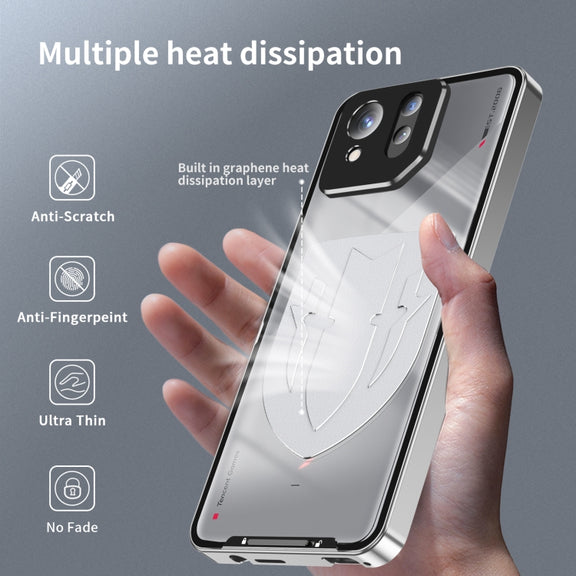 For ASUS ROG Phone 8 / 8 Pro Metal Cooling Phone Case(Silver)