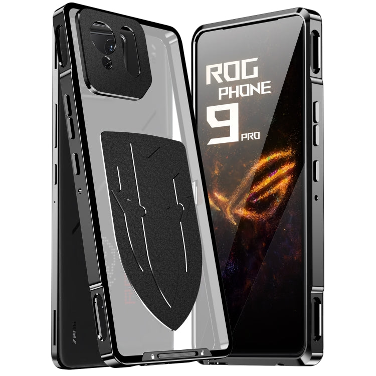 For ASUS ROG Phone 9 / 9 Pro Metal Cooling Phone Case(Black)