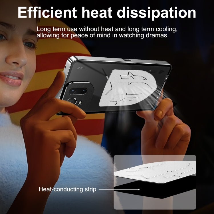 For ASUS ROG Phone 9 / 9 Pro Metal Cooling Phone Case(Black)
