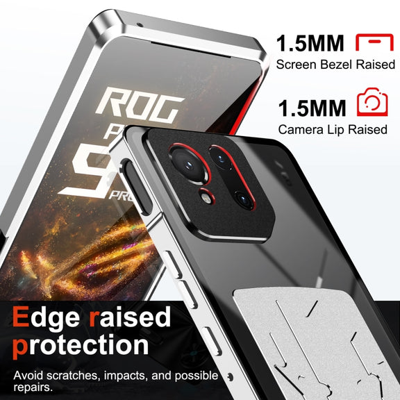 For ASUS ROG Phone 9 / 9 Pro Metal Cooling Phone Case(Black)