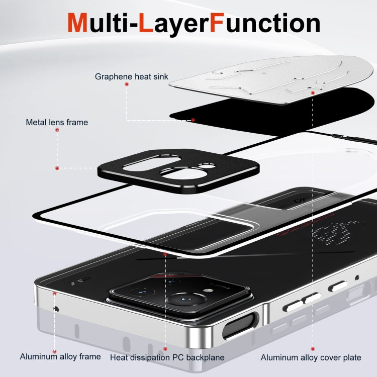 For ASUS ROG Phone 9 / 9 Pro Metal Cooling Phone Case(Black)