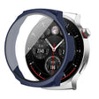 For Aigo Smart Watch V8 PC + Tempered Film Integrated Watch Protective Case(Midnight Blue) - Watch Case by PMC TechLife | Online Shopping South Africa | PMC TechLife