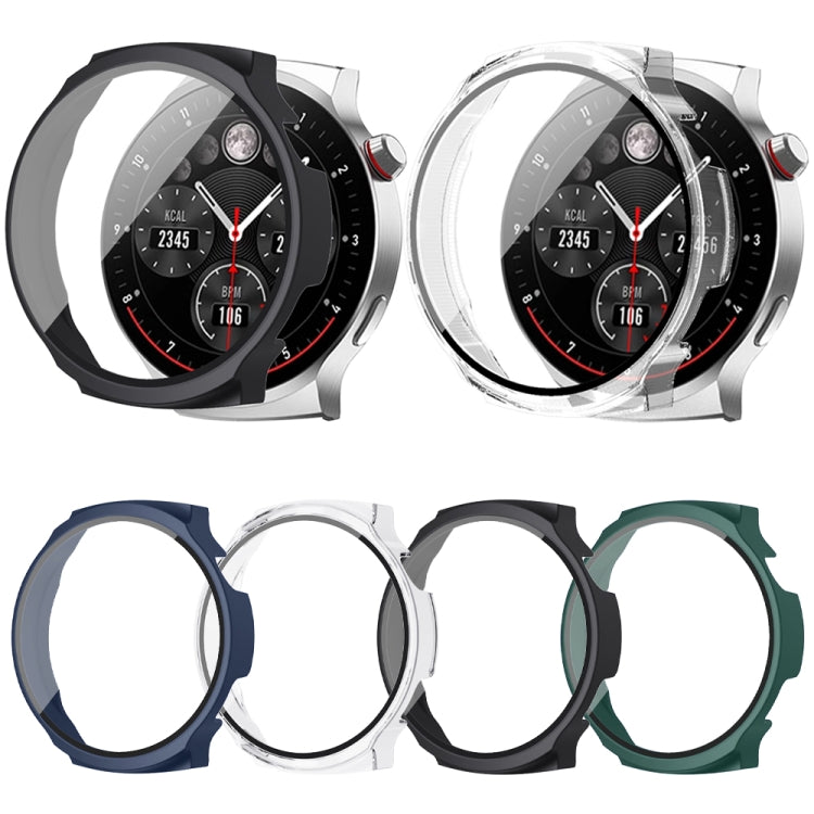 For Aigo Smart Watch V8 PC + Tempered Film Integrated Watch Protective Case(Transparent)