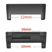 For Huawei Watch D 20mm 1 Pair Metal Watch Band Connector(Black)