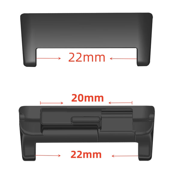 For Huawei Watch D 20mm 1 Pair Metal Watch Band Connector(Black)