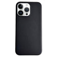 For iPhone 13 Pro Max Pure Color Leather Magsafe Magnetic Phone Case(Black) - iPhone 13 Pro Max Cases by PMC TechLife | Online Shopping South Africa | PMC TechLife