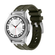 22mm Flat Head Silicone Watch Band(Silver Green) - free shipping - PMC TechLife - Order now!