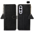 For OnePlus Nord CE4 5G / K12 5G Genuine Leather Litchi Texture RFID Leather Phone Case(Black) - OnePlus Cases by PMC TechLife | Online Shopping South Africa | PMC TechLife | Buy Now Pay Later Mobicred