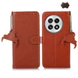 For OnePlus 13 Genuine Leather Litchi Texture RFID Leather Phone Case(Coffee) - OnePlus Cases by PMC TechLife | Online Shopping South Africa | PMC TechLife | Buy Now Pay Later Mobicred