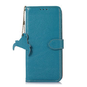 For OnePlus Ace 5 / 13R 5G Genuine Leather Litchi Texture RFID Leather Phone Case(Blue)