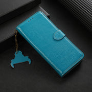 For Google Pixel 10 Pro / 9 Pro Genuine Leather Litchi Texture RFID Leather Phone Case(Blue)