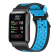 For Huawei Watch D Two Color Punched Silicone Watch Band(Black Blue) - Watch Bands by PMC TechLife | Online Shopping South Africa | PMC TechLife