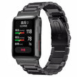 For Huawei Watch D Three-Bead Stainless Steel Watch Band(Black) - Watch Bands by PMC TechLife | Online Shopping South Africa | PMC TechLife
