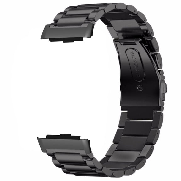 For Huawei Watch D Three-Bead Stainless Steel Watch Band(Black)