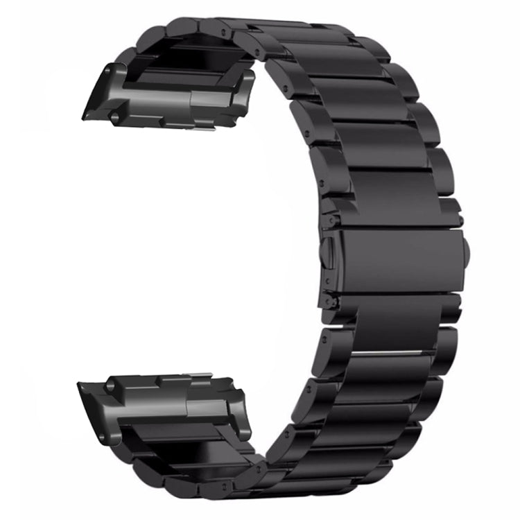 For Huawei Watch D Three-Bead Stainless Steel Watch Band(Black)