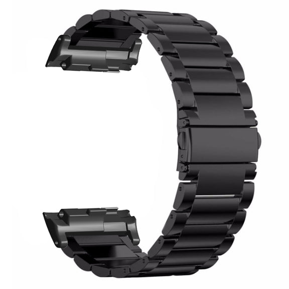 For Huawei Watch D Three-Bead Stainless Steel Watch Band(Black)
