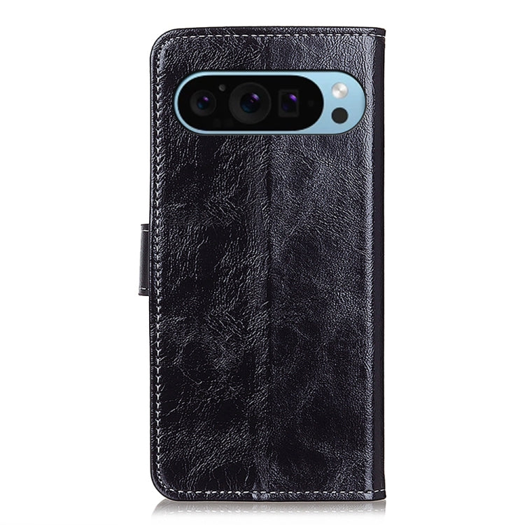 For Google Pixel 9 Retro Crazy Horse Texture Flip Leather Phone Case(Black)