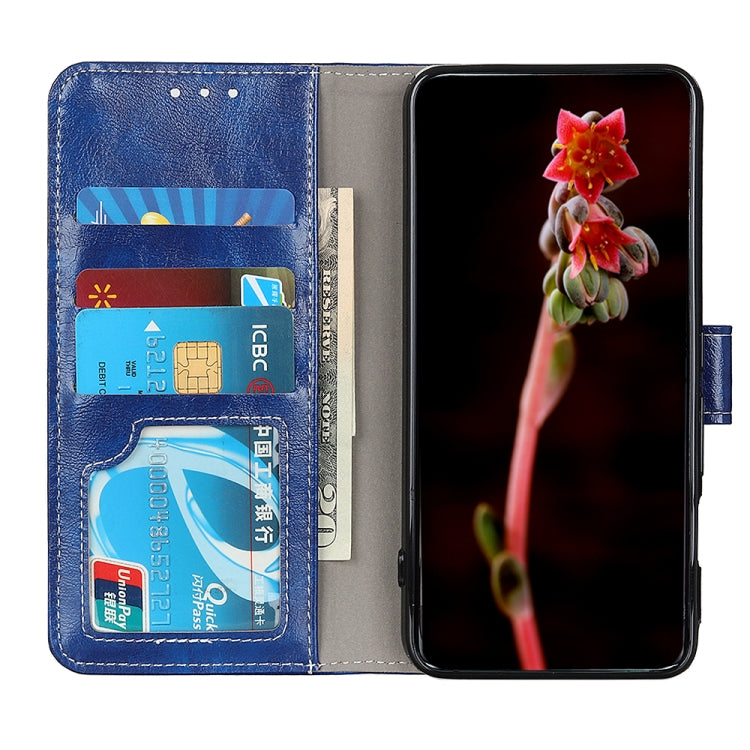 For Google Pixel 9 Retro Crazy Horse Texture Flip Leather Phone Case(Blue)