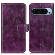 For Google Pixel 9 Retro Crazy Horse Texture Flip Leather Phone Case(Purple) - Google Cases by PMC TechLife | Online Shopping South Africa | PMC TechLife | Buy Now Pay Later Mobicred