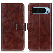 For Google Pixel 9 Retro Crazy Horse Texture Flip Leather Phone Case(Brown)