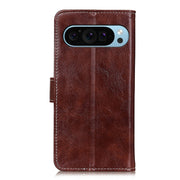 For Google Pixel 9 Retro Crazy Horse Texture Flip Leather Phone Case(Brown)