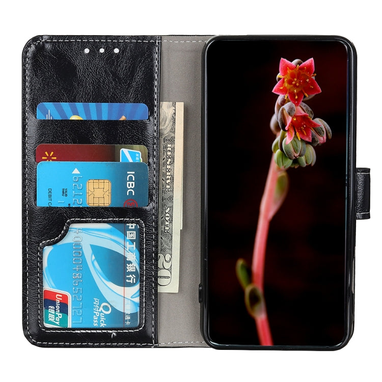 For Google Pixel 10 Pro / 9 Pro Retro Crazy Horse Texture Flip Leather Phone Case(Black)