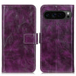 For Google Pixel 9 Pro Retro Crazy Horse Texture Flip Leather Phone Case(Purple) - Google Cases by PMC TechLife | Online Shopping South Africa | PMC TechLife | Buy Now Pay Later Mobicred