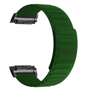 For Huawei Watch D Magnetic Silicone Watch Band(Army Green)