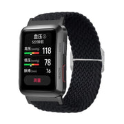 For Huawei Watch D Adjustable Woven Nylon Watch Band(Black)