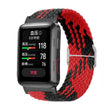 For Huawei Watch D Adjustable Woven Nylon Watch Band(Red Black) - Watch Bands by PMC TechLife | Online Shopping South Africa | PMC TechLife