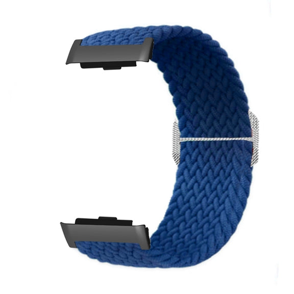 For Huawei Watch D Adjustable Woven Nylon Watch Band(Dark Blue)