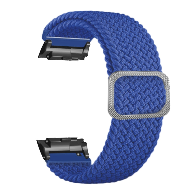 For Huawei Watch D Adjustable Woven Nylon Watch Band(Dark Blue)