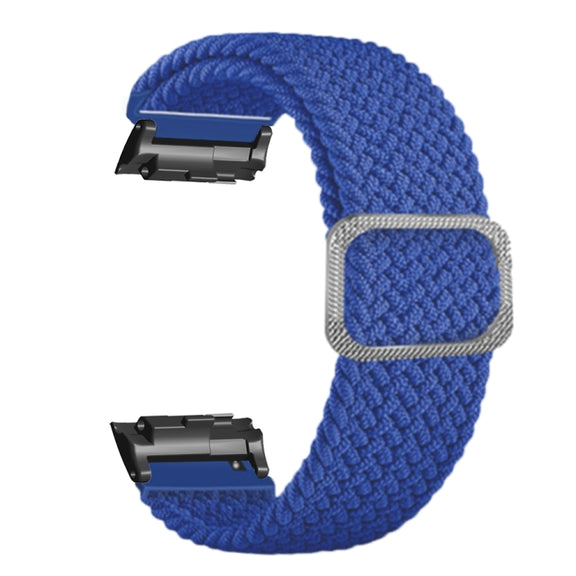 For Huawei Watch D Adjustable Woven Nylon Watch Band(Dark Blue)