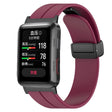 For Huawei Watch D Solid Color Folding Magnetic Buckle Silicone Watch Band(Wine Red) - Watch Bands by PMC TechLife | Online Shopping South Africa | PMC TechLife
