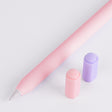For Apple Pencil (USB-C) Double Cap Contrasting Color Silicone Protective Case(Pink) - Pencil Accessories by PMC Jewellery | Online Shopping South Africa | PMC Jewellery | Buy Now Pay Later Mobicred