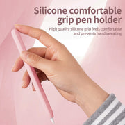 For Apple Pencil (USB-C) Solid Color Silicone Protective Case(Pink)