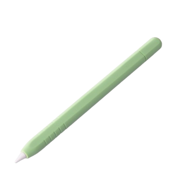 For Apple Pencil (USB-C) Solid Color Silicone Protective Case(Matcha Green)