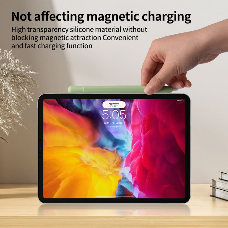 For Apple Pencil (USB-C) Solid Color Silicone Protective Case(Sky Blue)