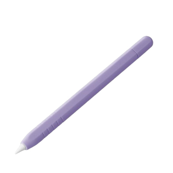 For Apple Pencil (USB-C) Solid Color Silicone Protective Case(Lavender Purple)