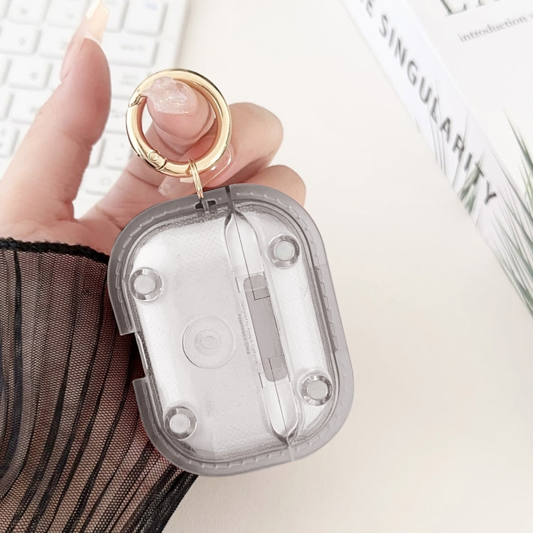 For AirPods Pro 2  Magnetic Clear Armor TPU TWS Earphone Case(Black)