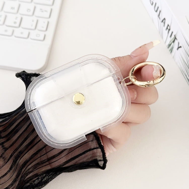 For AirPods Pro 2  Magnetic Clear Armor TPU TWS Earphone Case(Tansparent)