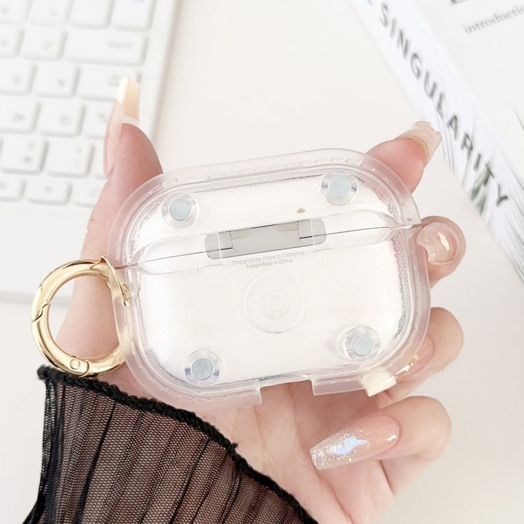 For AirPods Pro 2  Magnetic Clear Armor TPU TWS Earphone Case(Tansparent)