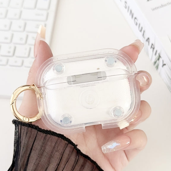 For AirPods Pro 2  Magnetic Clear Armor TPU TWS Earphone Case(Tansparent)