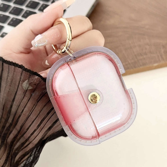 For AirPods 3 Magnetic Clear Armor TPU TWS Earphone Case(Pink)