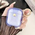For AirPods 1 / 2 Magnetic Clear Armor TPU TWS Earphone Case(Blue) - For AirPods 1/2 by PMC Jewellery | Online Shopping South Africa | PMC Jewellery | Buy Now Pay Later Mobicred