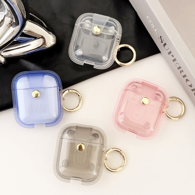 For AirPods 1 / 2 Magnetic Clear Armor TPU TWS Earphone Case(Tansparent)
