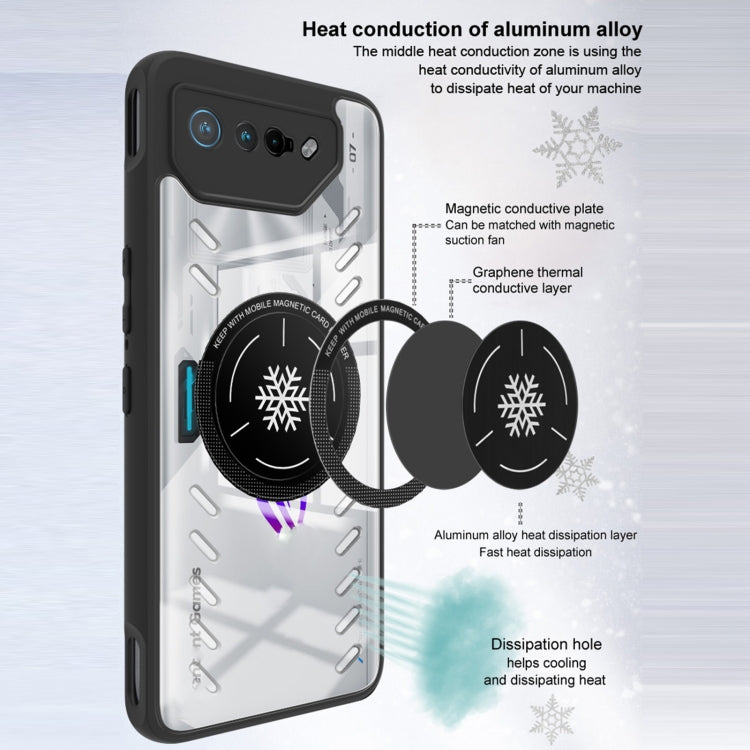 For Asus ROG Phone 7 Ultimate imak UX-9A Series Four-corner Airbag Shockproof Heat Dissipation Phone Case