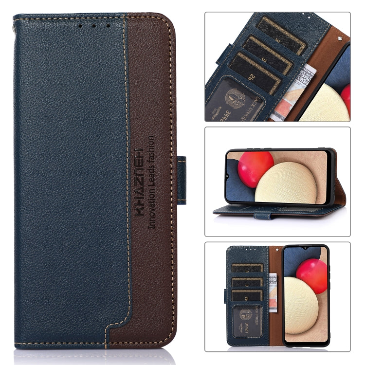 For Google Pixel 10 Pro / 9 Pro KHAZNEH Litchi Texture Leather RFID Phone Case(Blue)