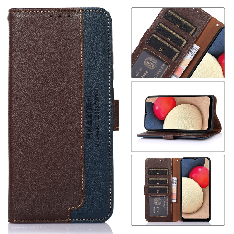 For Google Pixel 10 / 9 KHAZNEH Litchi Texture Leather RFID Phone Case(Brown)